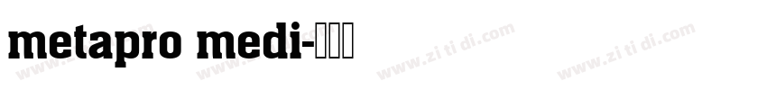 metapro medi字体转换